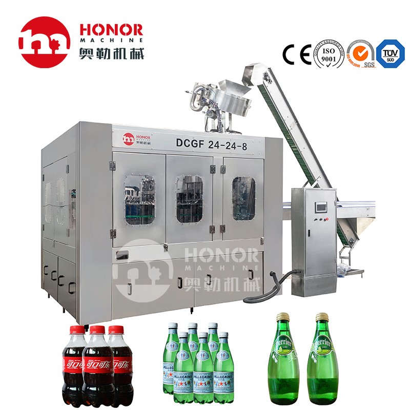 6000BPH Automatic Small Pet Bottle Soft Carbonated CSD Drink Beverage Energy Drink Bottling Filling Plant Packing Machine