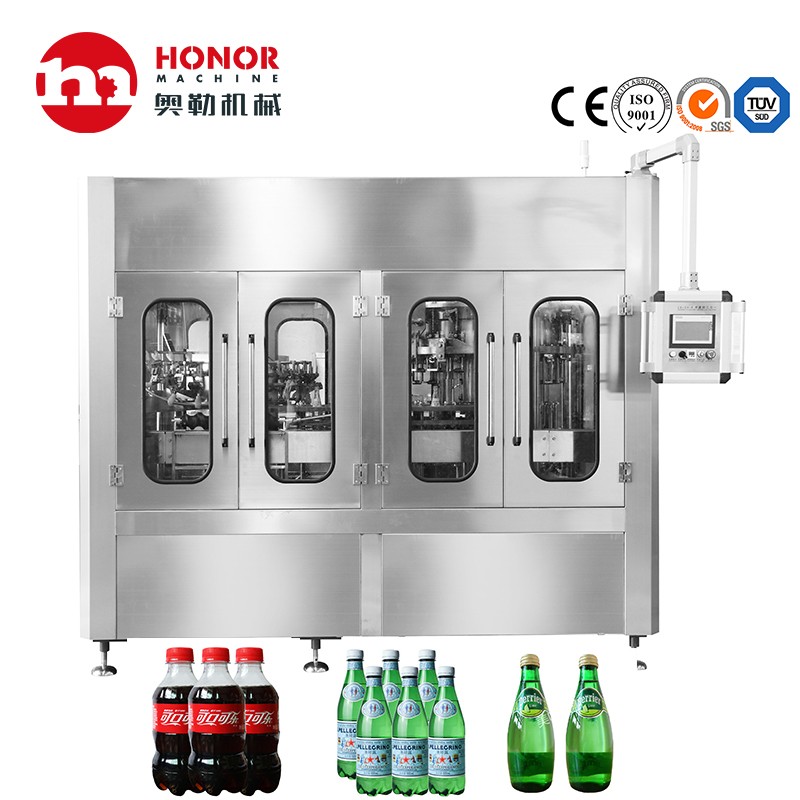 Automatic Carbonated Soft Drinks Soda Water Filling Bottling Machine