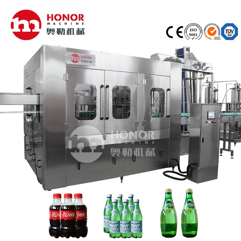 Complete Carbonated Drink Soft Drink Gas Drink Filling Machine