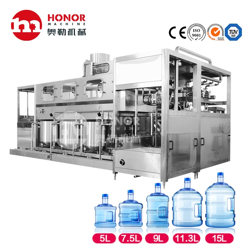100-900BPH 3-5gallon Barrel Mineral Drinking Water Plastic Bottle Filling and Packing Machine