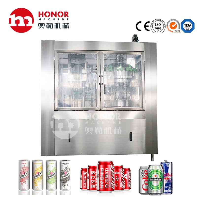 12000CPH Big Capacity Aluminum/Pet Can Juice/Soft drink/Drinking Water Beverage Filling and Sealing Machine